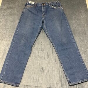 WearGuard Jeans Mens 38x32 Blue Cotton Denim Medium Wash High Rise Straight Leg